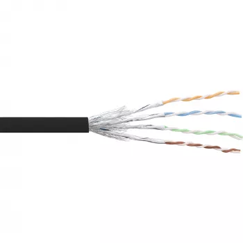 Καλώδιο patch InLine S/FTP PiMF Cat.6 μαύρο AWG27 PVC CU 100m