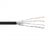Καλώδιο patch InLine S/FTP PiMF Cat.6 μαύρο AWG27 PVC CU 100m