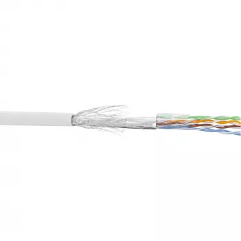 Καλώδιο Patch InLine SF/UTP Cat.5e AWG26 CCA PVC λευκό 100 m