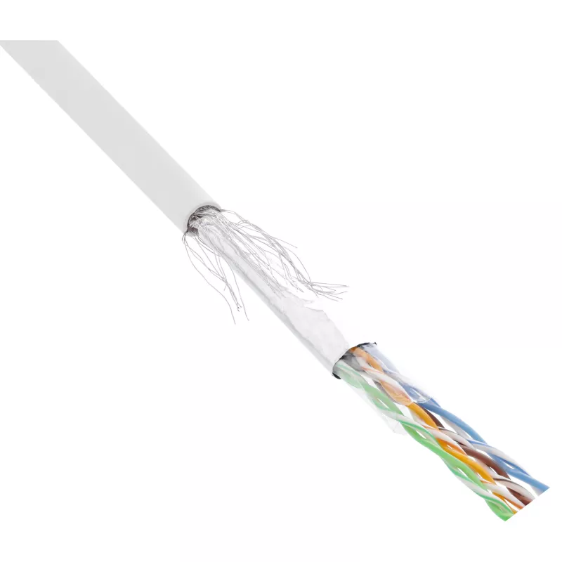 Καλώδιο Patch InLine SF/UTP Cat.5e AWG26 CCA PVC λευκό 100 m