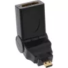 Προσαρμογέας HDMI Type A υποδοχή / Type D βύσμα περιστρεφόμενος επιχρυσωμένος InLine 17690L