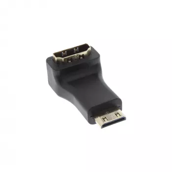 Προσαρμογέας HDMI Type A υποδοχή / Type C βύσμα γωνιακός InLine 17690K