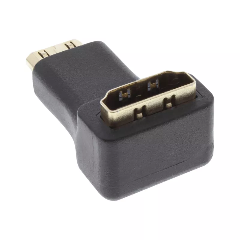 Προσαρμογέας HDMI Type A υποδοχή / Type C βύσμα γωνιακός InLine 17690K