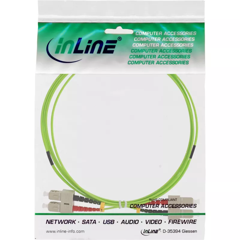 Καλώδιο οπτικών ινών Duplex InLine SC/SC 50/125µm OM5 5m
