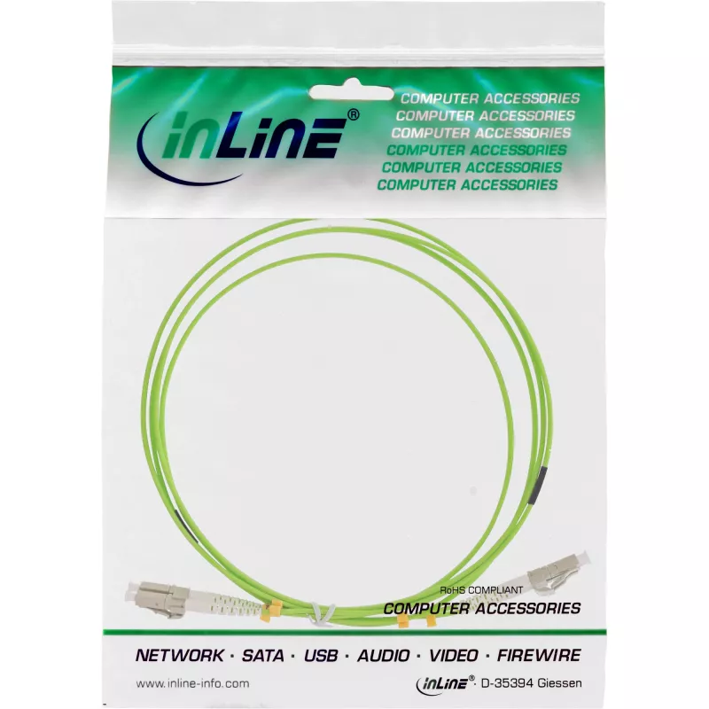 Καλώδιο οπτικών ινών Duplex InLine LC/LC 50/125µm OM5 20m