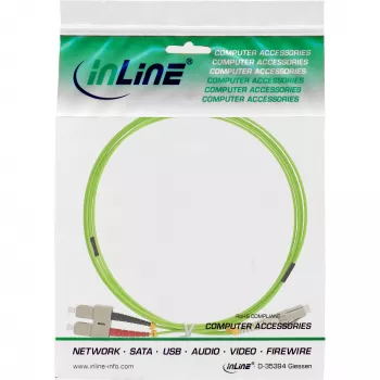 Καλώδιο οπτικών ινών Duplex InLine LC/SC 50/125µm OM5 25m