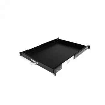 StarTech.com 1U συρόμενο ράφι πληκτρολογίου για rack διακομιστή, 55lbs (25 kg), συρόμενο χαλύβδινο 22 ιντσών (55 cm) για rack 19 ιντσών AV, δικτύου, συσκευών