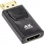 Μετατροπέας InLine DisplayPort βύσμα / HDMI υποδοχή, 4K/60Hz, με ήχο