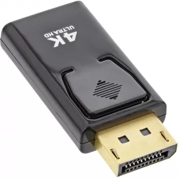 Μετατροπέας InLine DisplayPort βύσμα / HDMI υποδοχή, 4K/60Hz, με ήχο