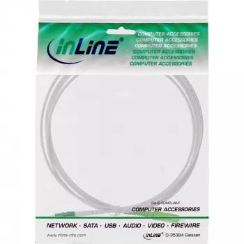 Καλώδιο οπτικών ινών simplex InLine LC/APC (8°) σε SC/APC (8°) 9/125 µm OS2, 40 m