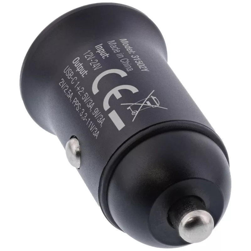 Φορτιστής αυτοκινήτου USB InLine Power Delivery, 2x USB-C, μαύρο