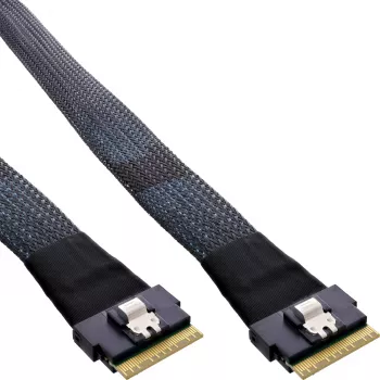 InLine λεπτό καλώδιο SAS, SFF-8654 8X σε SFF-8654 8X, 48 Gb/s, 0,5 m
