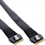 InLine λεπτό καλώδιο SAS, SFF-8654 8X σε SFF-8654 8X, 48 Gb/s, 1m
