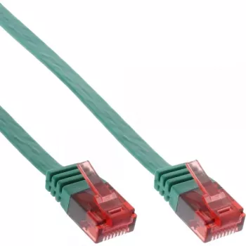 InLine επίπεδο Ultraslim καλώδιο patch U/UTP Cat.6 Gigabit πράσινο 3m