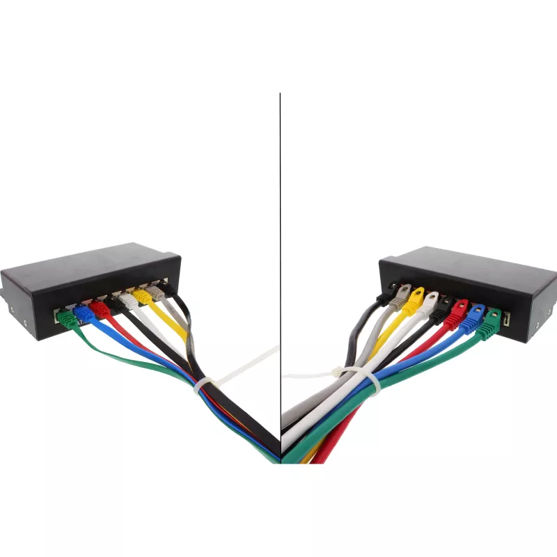 InLine Επίπεδο Ultraflach καλώδιο patch U/UTP Cat.6 Gigabit γκρι 5m
