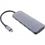 InLine USB 3.2 Gen.2 Hub, 4x USB-C + 3x USB-A, PD 100W, Αλουμίνιο, γκρι