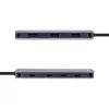 InLine USB 3.2 Gen.2 Hub, 4x USB-C + 3x USB-A, PD 100W, Αλουμίνιο, γκρι