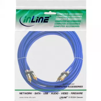 InLine Premium καλώδιο ήχου RCA 2x βύσμα RCA / βύσμα επιχρυσωμένο 7m