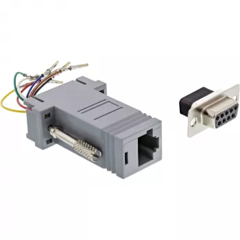InLine προσαρμογέας 9 Pin Sub-D υποδοχή σε υποδοχή RJ45 68889B InLine
