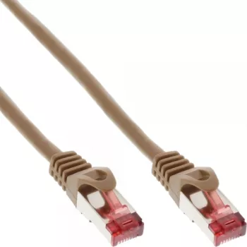 InLine καλώδιο patch S/FTP PiMF Cat.6 250MHz PVC χαλκός καφέ 25m