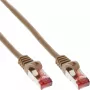InLine καλώδιο patch S/FTP PiMF Cat.6 250MHz PVC χαλκός καφέ 25m