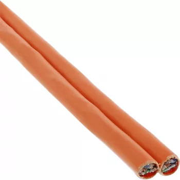 InLine καλώδιο εγκατάστασης duplex S/FTP PiMF Cat.7a AWG23 1200MHz, LSOH, 100m