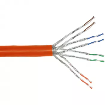 InLine καλώδιο εγκατάστασης duplex S/FTP PiMF Cat.7a AWG23 1200MHz, LSOH, 500m
