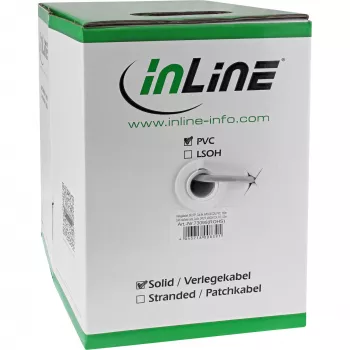 InLine καλώδιο εγκατάστασης συμπαγές SF/UTP Cat.5e AWG24 CCA PVC 500m
