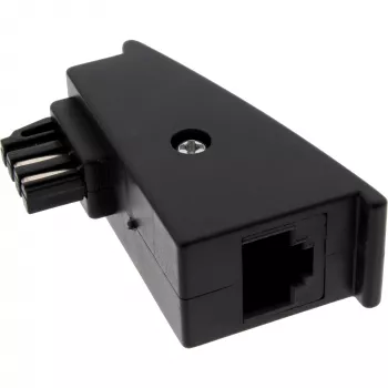 Προσαρμογέας InLine TAE-F βύσμα σε υποδοχή RJ45 8P2C για Fritzbox, μαύρο