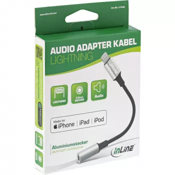 InLine καλώδιο προσαρμογέα Lightning Audio 0,1m
