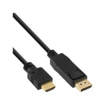 InLine B-17183 συσκευασία 20 τεμ. καλώδιο μετατροπής DisplayPort σε HDMI, μαύρο, 3 m