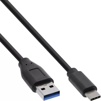 Καλώδιο USB 3.2 InLine B-35711 Type-C σε A 1m 10 Gbit/s μαύρο