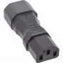 InLine τροφοδοτικός αντάπτορας IEC 60320 C14 σε C13, 3-πολικός, βύσμα συσκευής