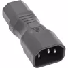 InLine τροφοδοτικός αντάπτορας IEC 60320 C14 σε C13, 3-πολικός, βύσμα συσκευής
