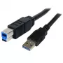 StarTech.com 3m μαύρο καλώδιο SuperSpeed USB 3.0 A σε B - M/M