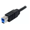 StarTech.com 3m μαύρο καλώδιο SuperSpeed USB 3.0 A σε B - M/M
