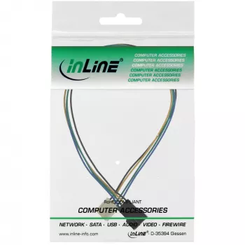 InLine προέκταση καλωδίου ανεμιστήρα 4pin Molex αρσενικό/θηλυκό 0,30m
