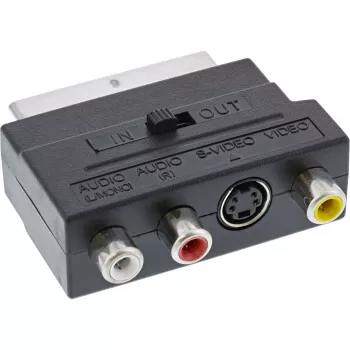 InLine Προσαρμογέας Scart Scart αρσενικό / 3x RCA και S-VHS Video είσοδος/έξοδος