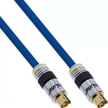 InLine Καλώδιο βίντεο S-VHS Premium 4-Pin-Mini-DIN αρσενικό/αρσενικό επιχρυσωμένο 5 m