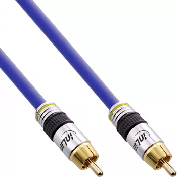 InLine Καλώδιο βίντεο και ψηφιακού ήχου RCA Premium αρσενικό / αρσενικό επιχρυσωμένο 0,5m