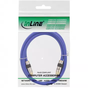 InLine Καλώδιο βίντεο και ψηφιακού ήχου RCA Premium αρσενικό / αρσενικό επιχρυσωμένο 0,5m