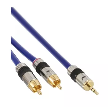 InLine Καλώδιο ήχου Premium 2x αρσενικό Cinch / αρσενικό 3,5 mm επιχρυσωμένο 5 m