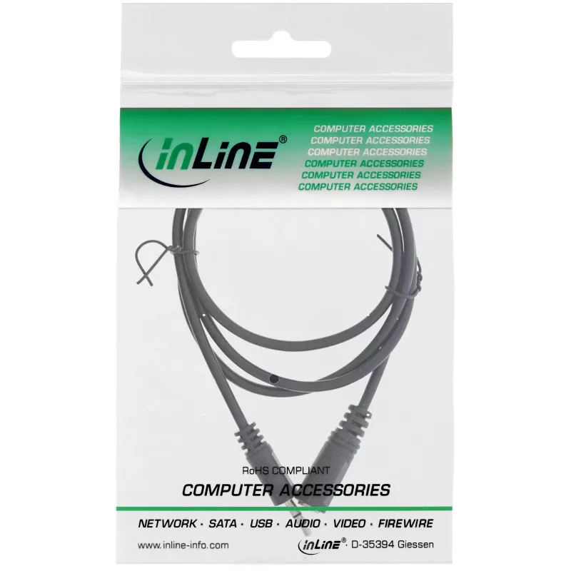 InLine Καλώδιο ήχου αρσενικό 3,5 mm stereo / υποδοχή 2 m