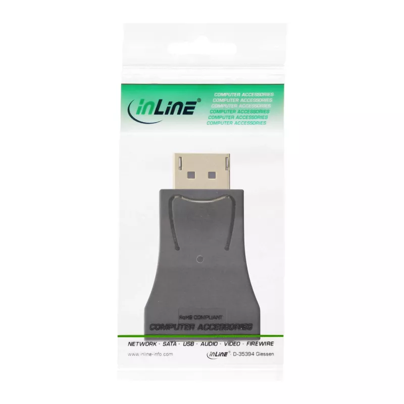 InLine Μετατροπέας DisplayPort, αρσενικό DisplayPort / υποδοχή VGA, FullHD/60Hz