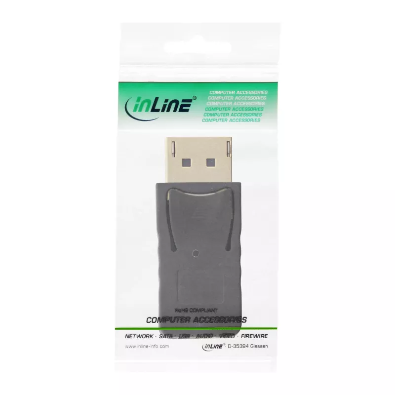 InLine Προσαρμογέας DisplayPort, αρσενικό DisplayPort / θηλυκό Mini DisplayPort, 4K/60Hz