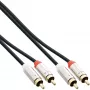 InLine Λεπτό καλώδιο ήχου 2x RCA αρσενικό/αρσενικό, stereo, 3m