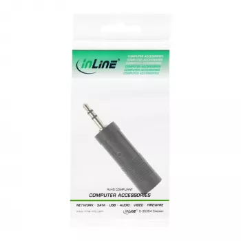 InLine Προσαρμογέας ήχου αρσενικό 3,5 mm / υποδοχή jack 6,3 mm stereo