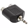 Προσαρμογέας ήχου αρσενικό 3,5 mm / 2x υποδοχή Cinch stereo InLine 99302
