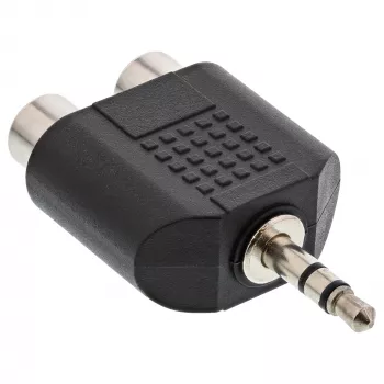 Προσαρμογέας ήχου αρσενικό 3,5 mm / 2x υποδοχή Cinch stereo InLine 99302