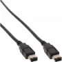 Καλώδιο FireWire 400 InLine 34010 10m αρσενικό/αρσενικό μαύρο